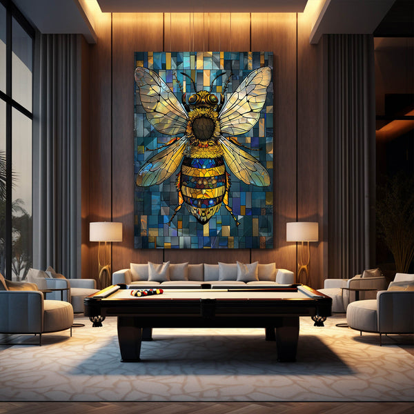 Stained Glass Bee Art | MusaArtGallery™