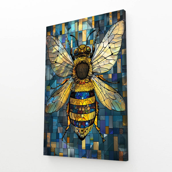 Stained Glass Bee Art | MusaArtGallery™