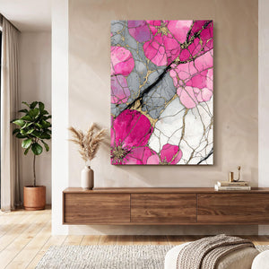 Stained Glass Cherry Blossom Flower Art
