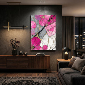 Stained Glass Cherry Blossom Flower Art