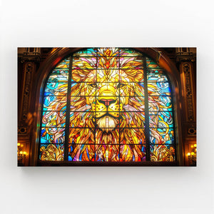 Stained Glass Lion Wall Art | MusaArtGallery™