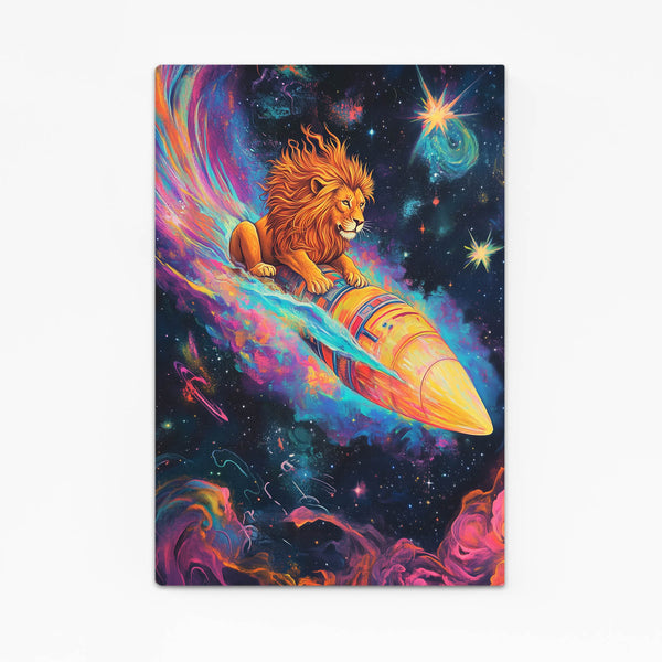 Stardust Lion Wall Art | MusaArtGallery™