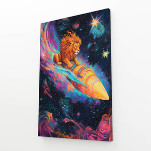 Stardust Lion Wall Art | MusaArtGallery™