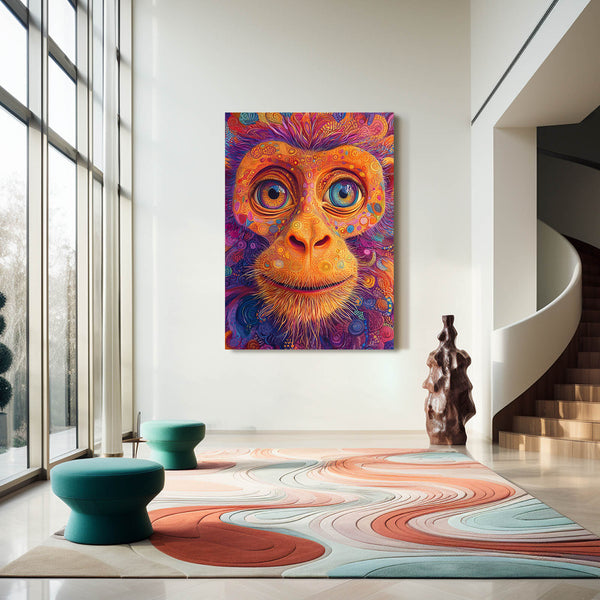 Staring Monkey Art