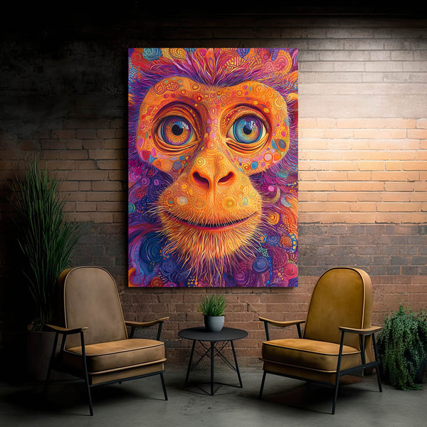 Staring Monkey Art