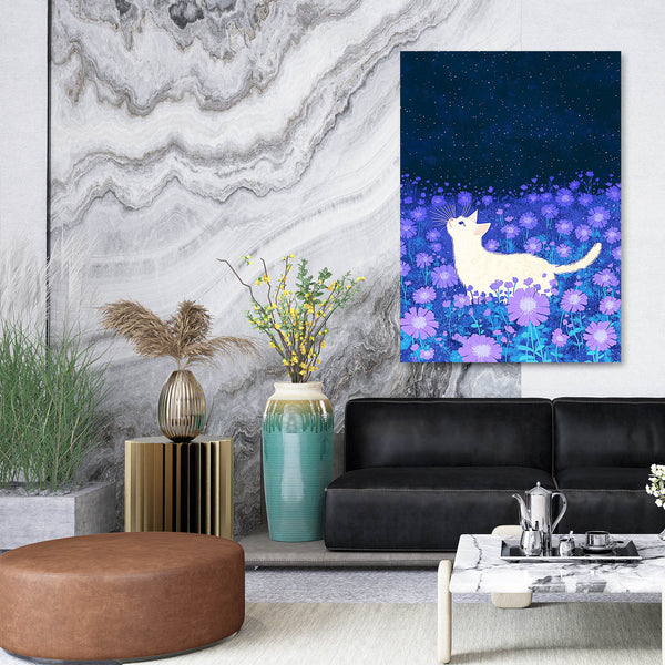 Starlit Cat Art | MusaArtGallery™