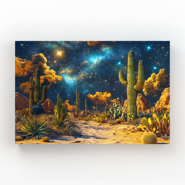 Starlit Desert Cool Wall Art | MusaArtGallery™