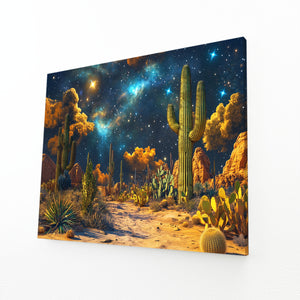 Starlit Desert Cool Wall Art | MusaArtGallery™