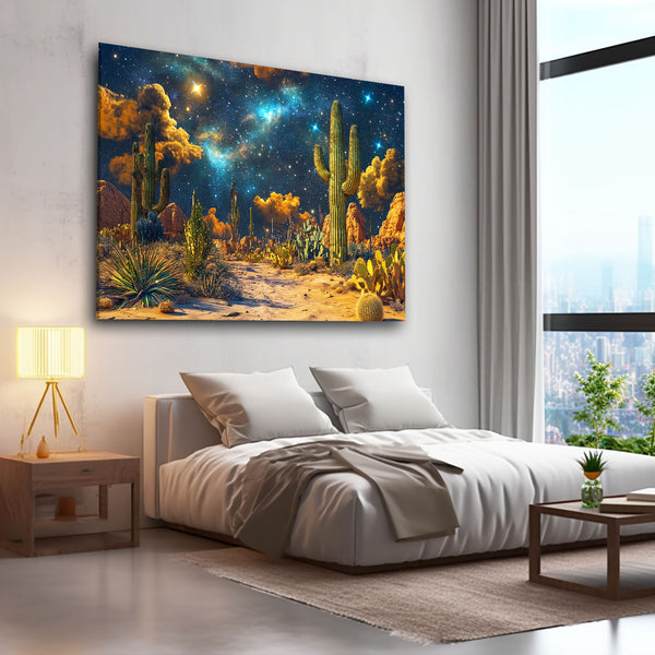 Starlit Desert Cool Wall Art | MusaArtGallery™