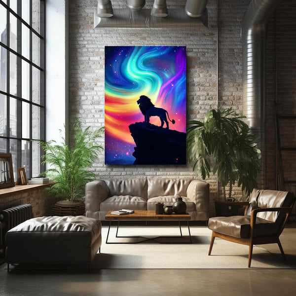 Starlit Lion Wall Art | MusaArtGallery™