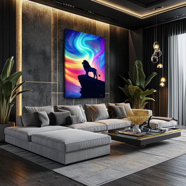 Starlit Lion Wall Art | MusaArtGallery™