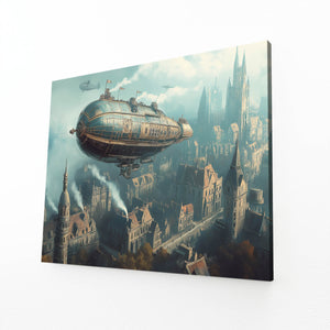 Steampunk Airship Cool Wall Art | MusaArtGallery™