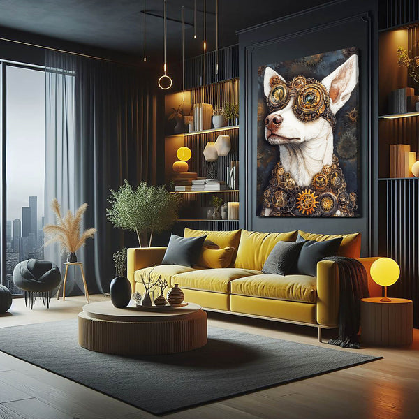 Steampunk Dog Wall Art