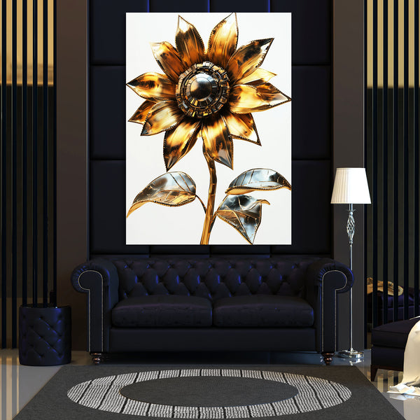 Steampunk Flower Wall Art