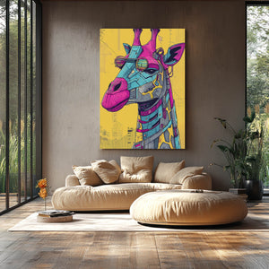 Steampunk Giraffe Canvas