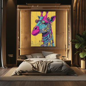 Steampunk Giraffe Canvas