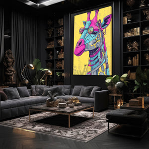 Steampunk Giraffe Canvas