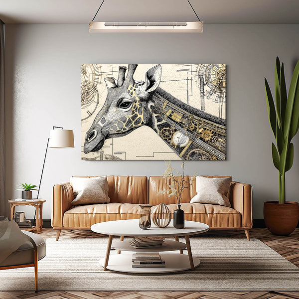 Steampunk Giraffe Wall Decor