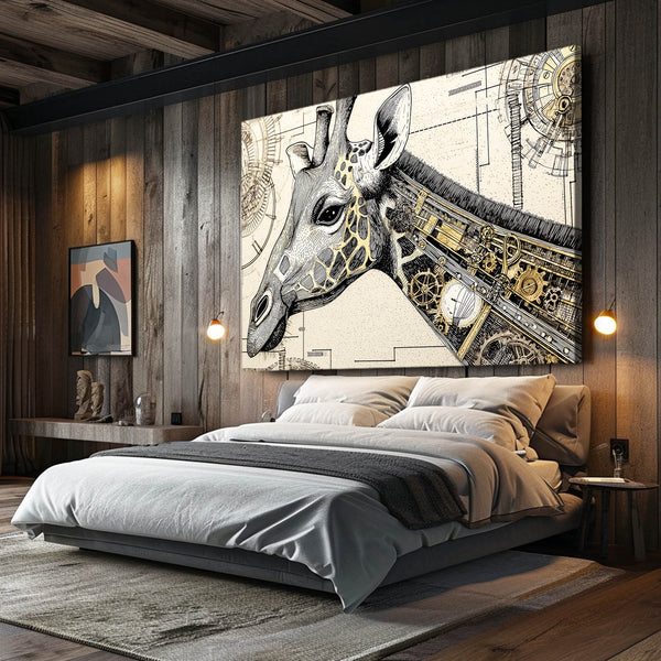 Steampunk Giraffe Wall Decor