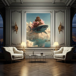 Steampunk Shark Canvas