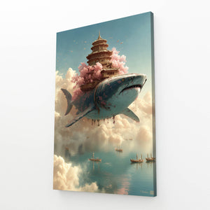 Steampunk Shark Canvas