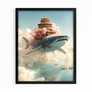 Steampunk Shark Canvas