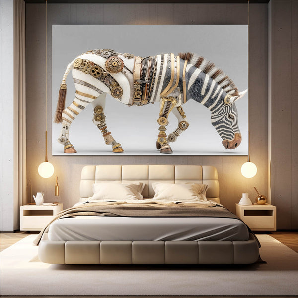Steampunk Zebra Wall Decor