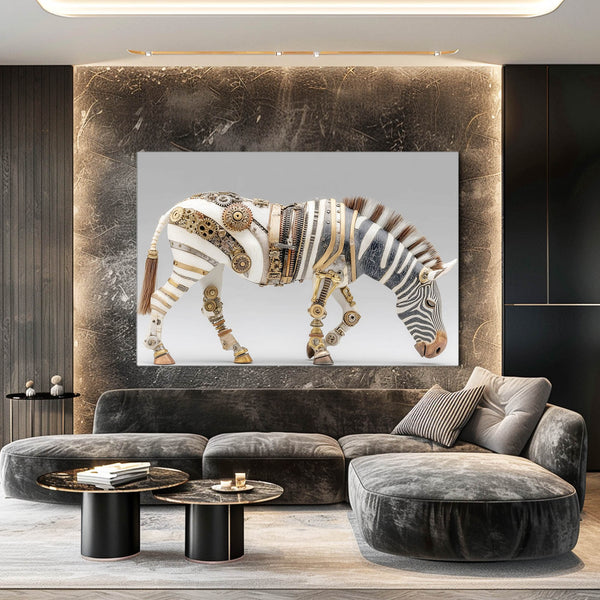 Steampunk Zebra Wall Decor
