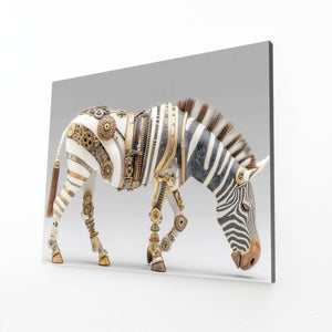 Steampunk Zebra Wall Decor
