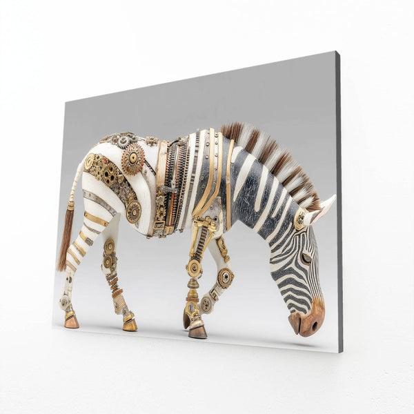 Steampunk Zebra Wall Decor