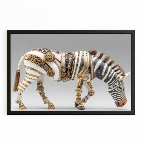 Steampunk Zebra Wall Decor