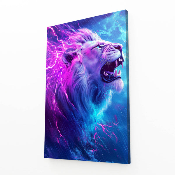 Storm Fury Lion Wall Art | MusaArtGallery™