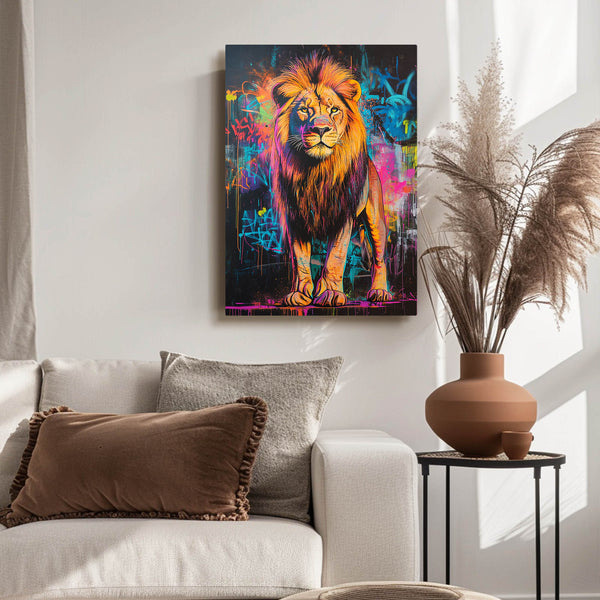 Street Graffiti Lion Wall Art | MusaArtGallery™