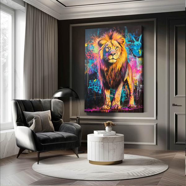 Street Graffiti Lion Wall Art | MusaArtGallery™