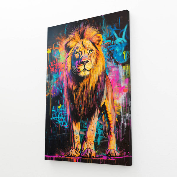 Street Graffiti Lion Wall Art | MusaArtGallery™