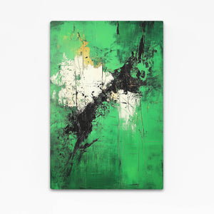 Striking Balance Green Abstract Art | MusaArtGallery™