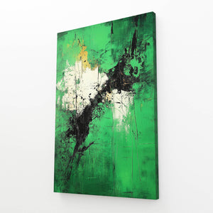 Striking Balance Green Abstract Art | MusaArtGallery™