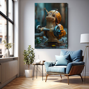 Strong Snail Cool Wall Art