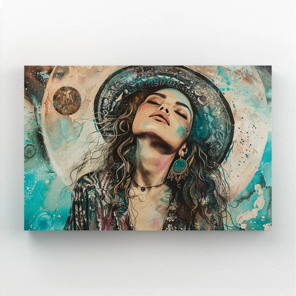 Stylish Women Moon Art | MusaArtGallery™