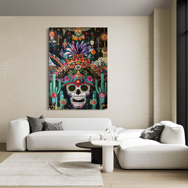 Sugar Skull Mexican Wall Art | MusaArtGallery™