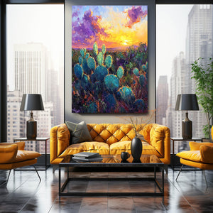 Sun Cactus Art