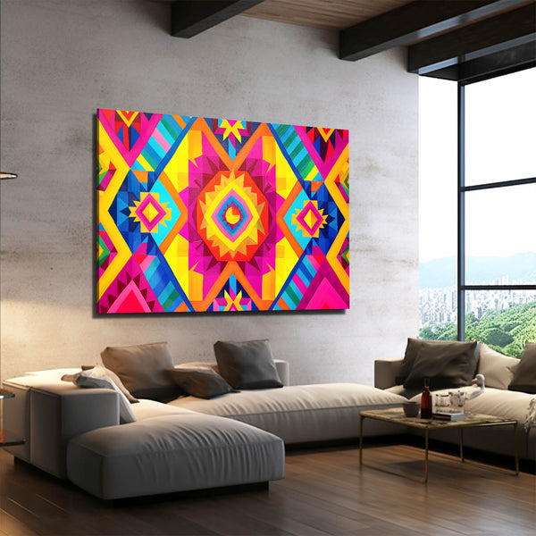 Sunburst Geometric Mexican Wall Art | MusaArtGallery™