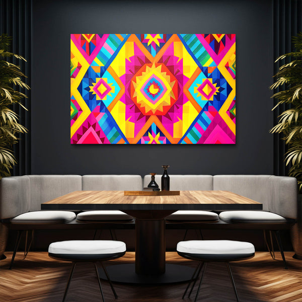 Sunburst Geometric Mexican Wall Art | MusaArtGallery™