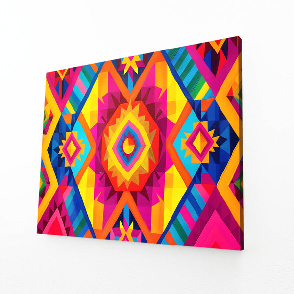 Sunburst Geometric Mexican Wall Art | MusaArtGallery™