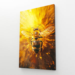 Sunburst Glow Bee Art | MusaArtGallery™