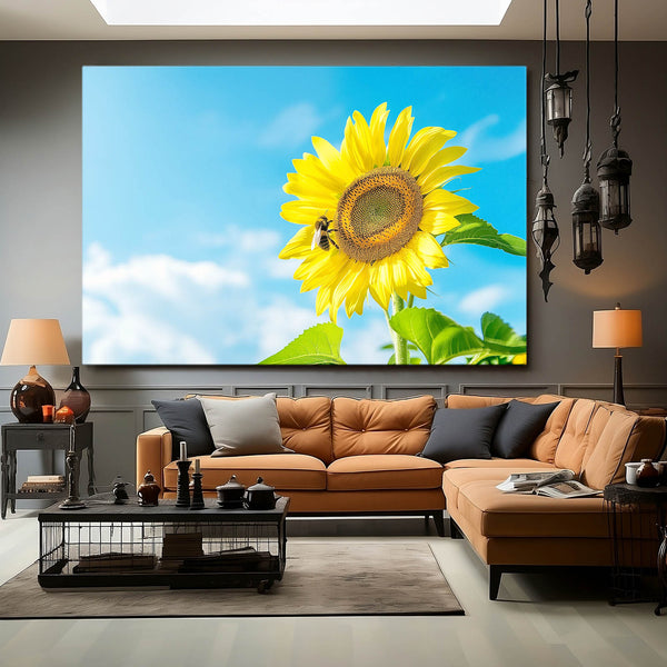 Sunflower Bliss Bee Art | MusaArtGallery™