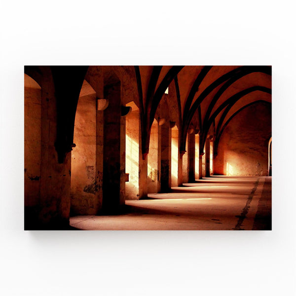 Sunlit Cloister Christian Wall Art | MusaArtGallery™