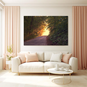 Sunlit Path Tree Art | MusaArtGallery™