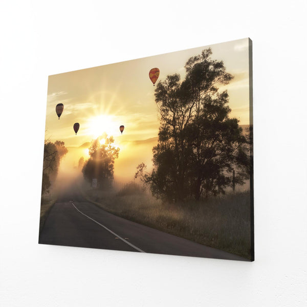 Sunrise Balloons Landscape Wall Art | MusaArtGallery™