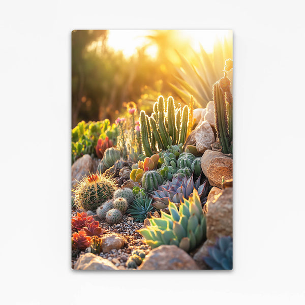 Sunrise Cactus Art Print